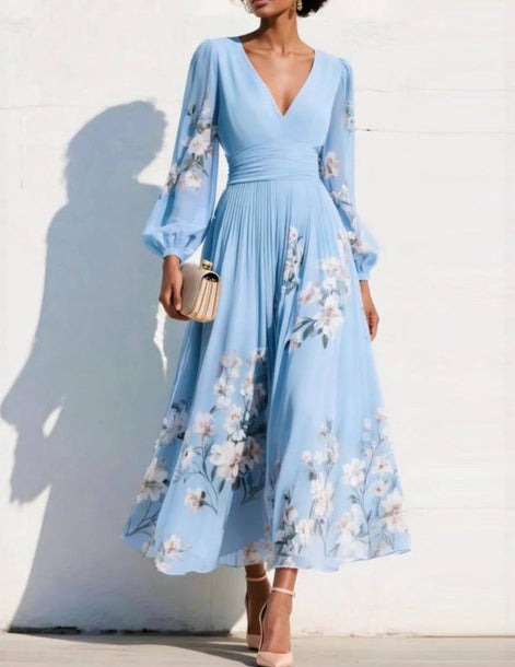 Olivia Floral Chiffon Dress