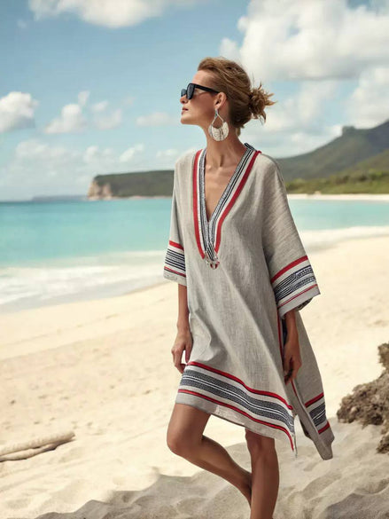 Island Elegance Tunic Dress