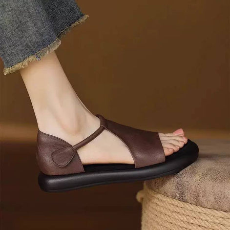 Minimalist Comfort T-Strap Sandals