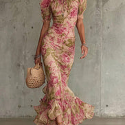 Racquella Vintage Floral Maxi Dress