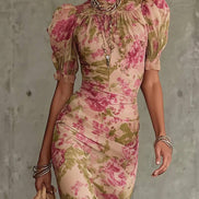 Racquella Vintage Floral Maxi Dress
