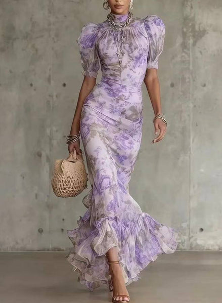 Racquella Vintage Floral Maxi Dress