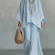 Relaxed Linen Two-Piece Lounge Set
