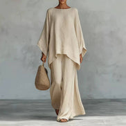Relaxed Linen Two-Piece Lounge Set