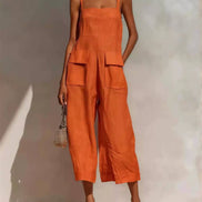 Minimalist Wide-Leg Utility Jumpsuit
