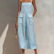 Minimalist Wide-Leg Utility Jumpsuit