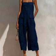 Minimalist Wide-Leg Utility Jumpsuit