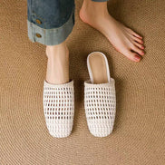 Woven Slip-On Summer Mules