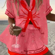 Summer Printed Two-Piece Set