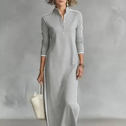 Minimal Long Sleeve Maxi Dress