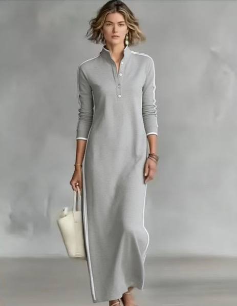 Minimal Long Sleeve Maxi Dress