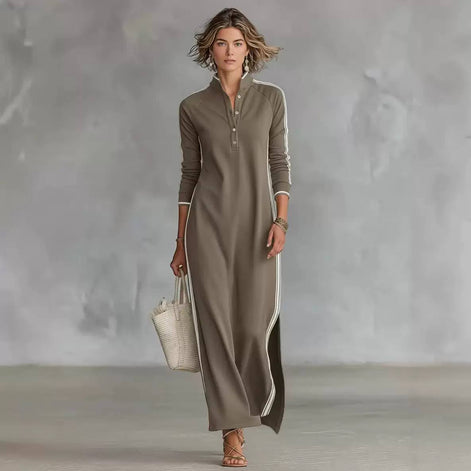 Minimal Long Sleeve Maxi Dress