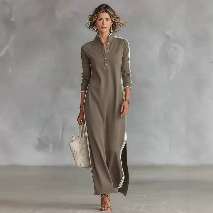 Minimal Long Sleeve Maxi Dress