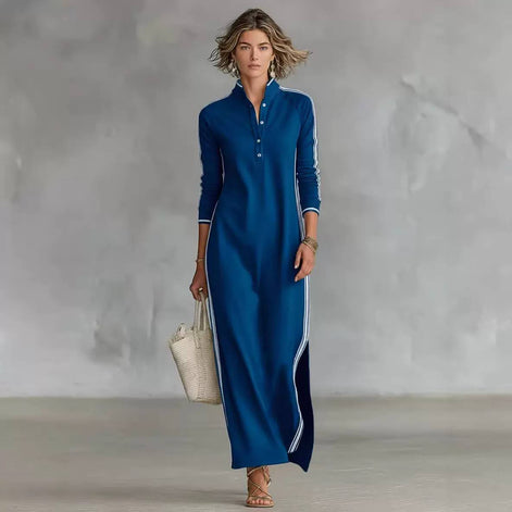Minimal Long Sleeve Maxi Dress