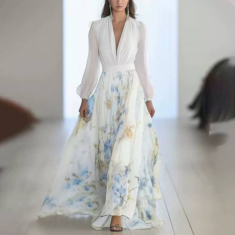 Graceful Floral Maxi Dress