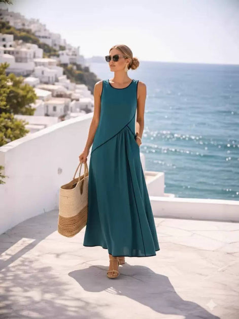 Chic Summer Flow Midi Dress