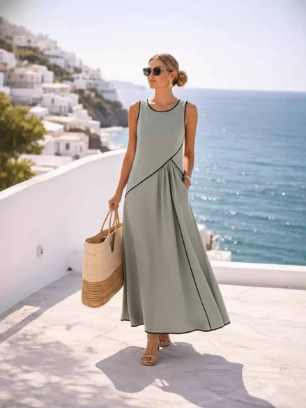 Chic Summer Flow Midi Dress