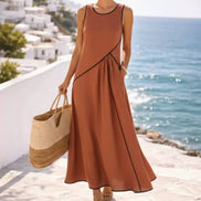 Chic Summer Flow Midi Dress