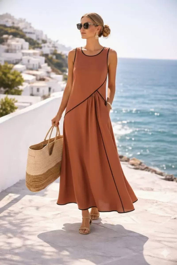 Chic Summer Flow Midi Dress