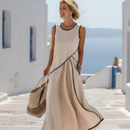 Chic Summer Flow Midi Dress