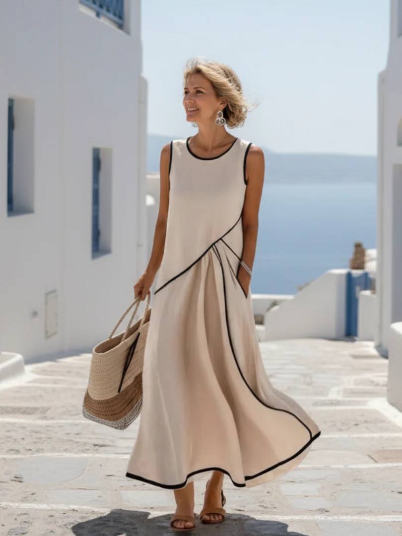 Chic Summer Flow Midi Dress