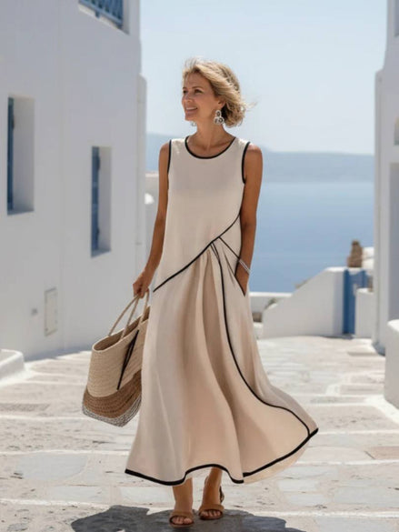 Chic Summer Flow Midi Dress