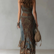 Sierra One Shoulder Boho Maxi Dress