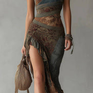 Sierra One Shoulder Boho Maxi Dress