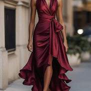 Audrey Lunara Wrap Maxi Dress