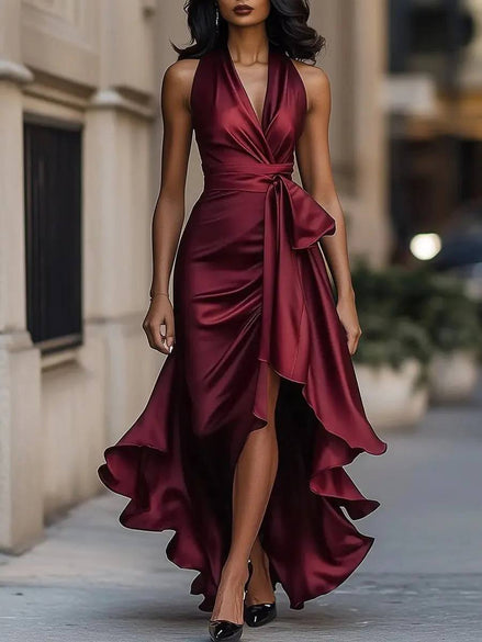 Audrey Lunara Wrap Maxi Dress