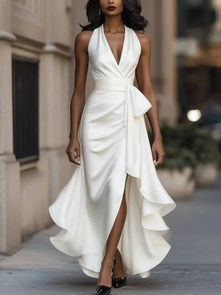 Audrey Lunara Wrap Maxi Dress