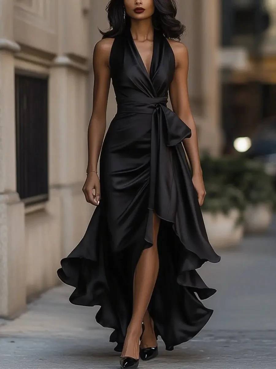 Audrey Lunara Wrap Maxi Dress