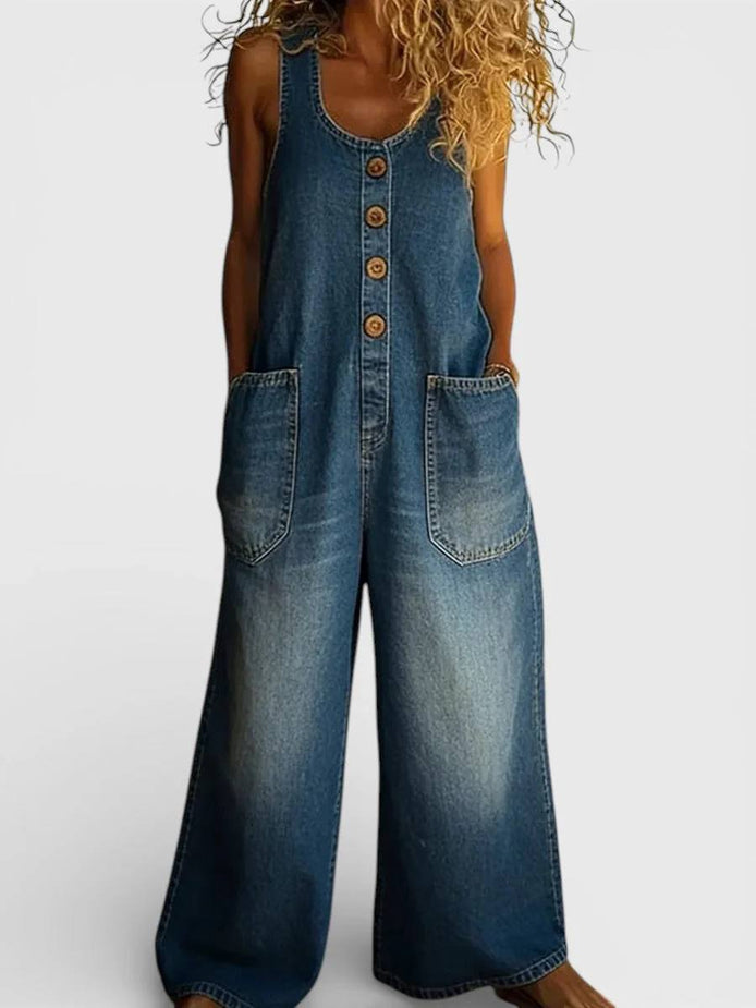 Alba Vintage Denim Jumpsuit