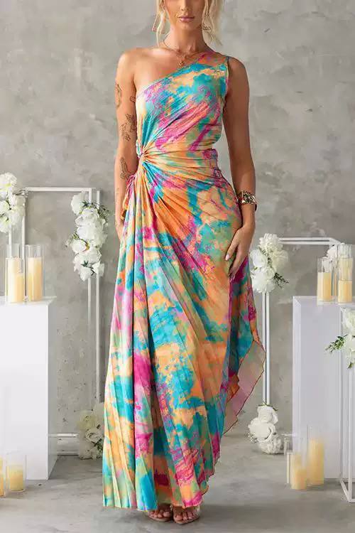 Bold One-Shoulder Cut-Out Dress
