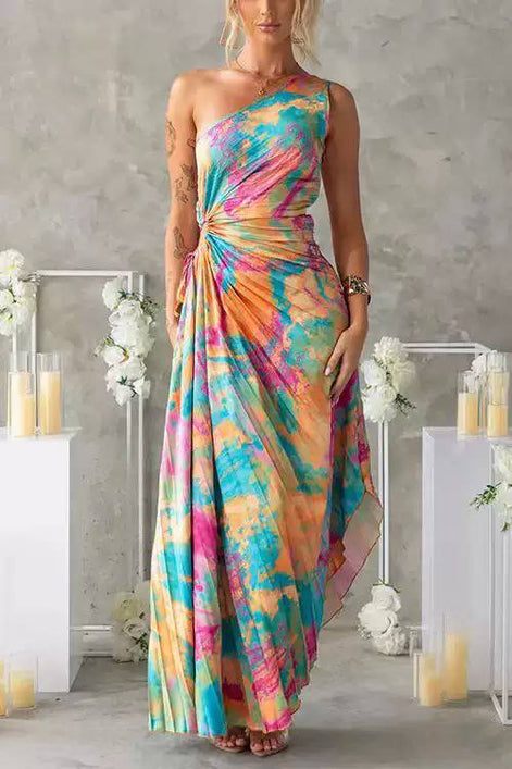 Bold One-Shoulder Cut-Out Dress