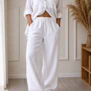 Casual Linen Two-Piece Set