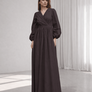 After Glow Cotton Wrap Dress