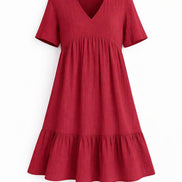 Feminine Tiered Mini Dress
