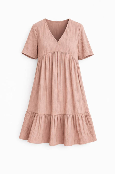 Feminine Tiered Mini Dress
