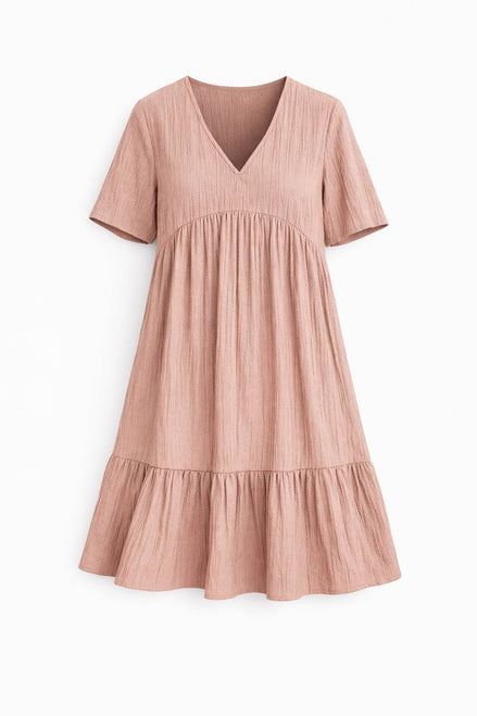 Feminine Tiered Mini Dress