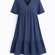 Feminine Tiered Mini Dress