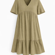 Feminine Tiered Mini Dress