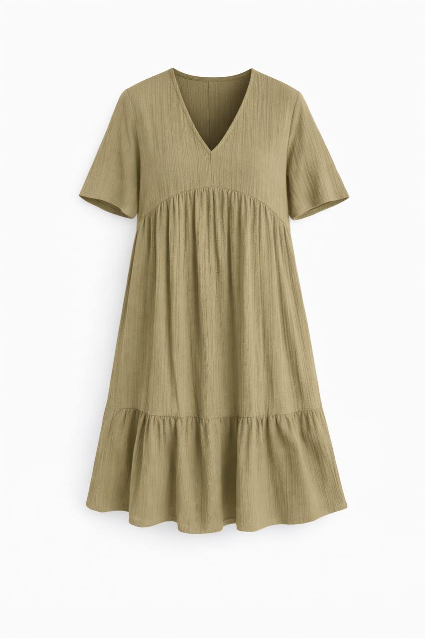 Feminine Tiered Mini Dress