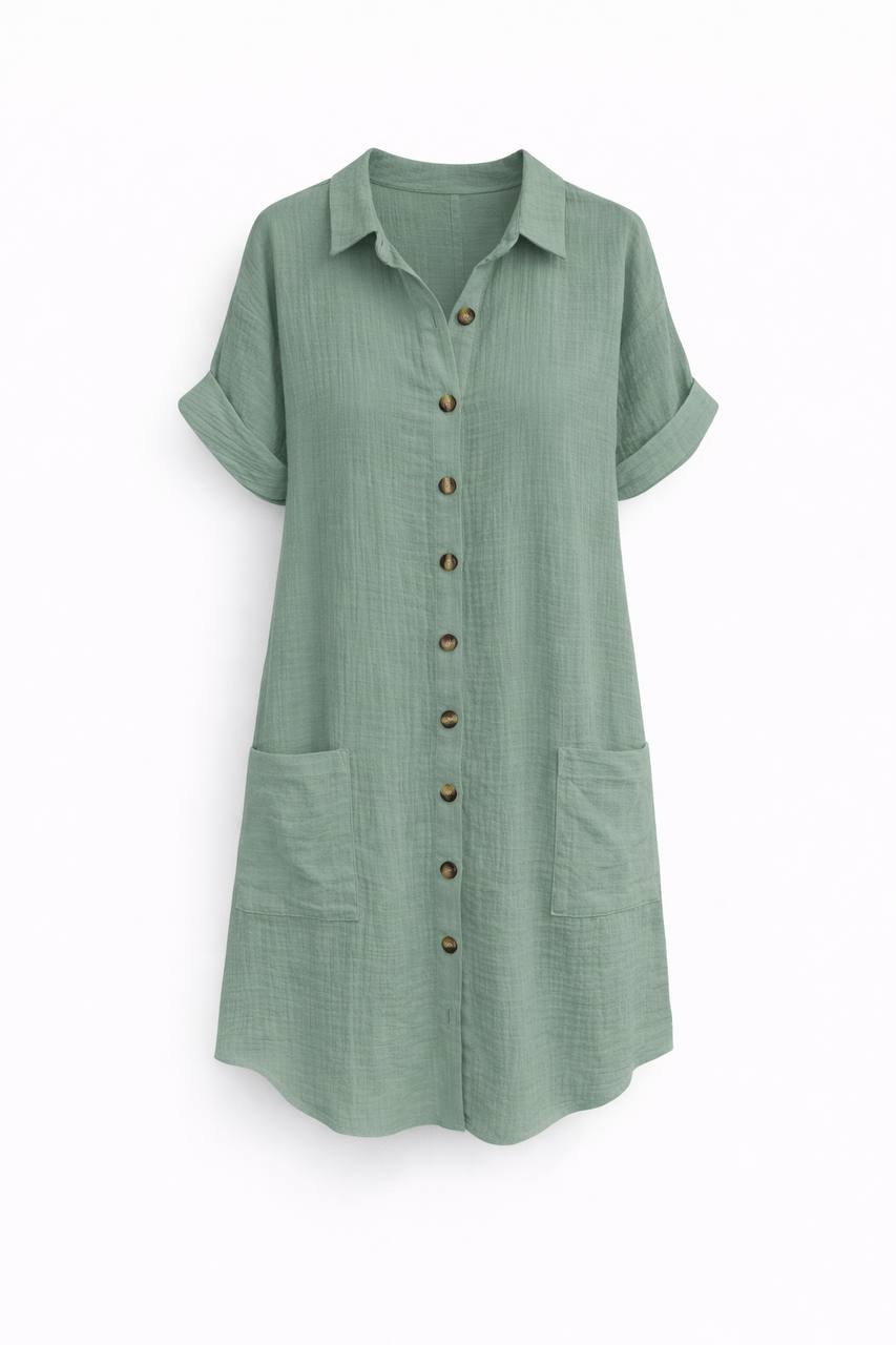 Button-Down Shirt Dress
