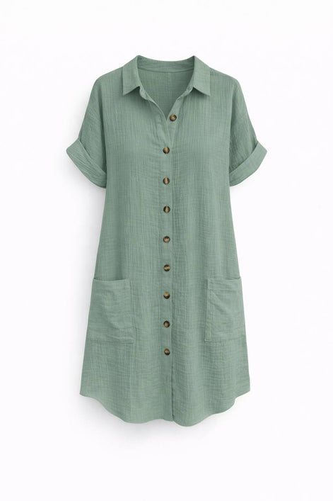 Button-Down Shirt Dress