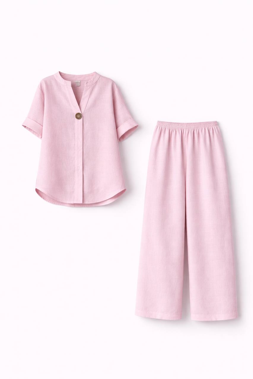 Loose Linen Two-Piece Set