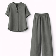 Loose Linen Two-Piece Set