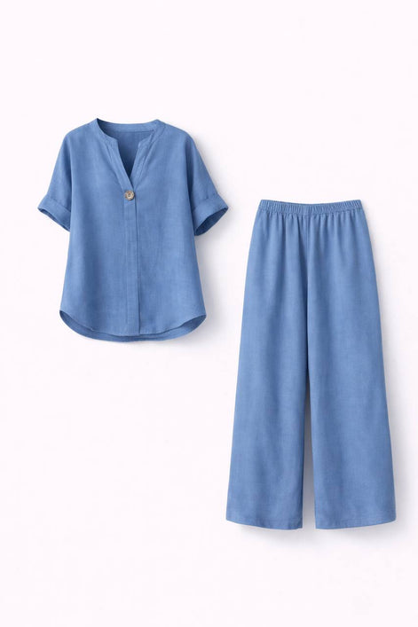 Loose Linen Two-Piece Set