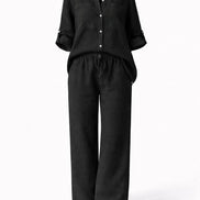 Casual Linen Two-Piece Set