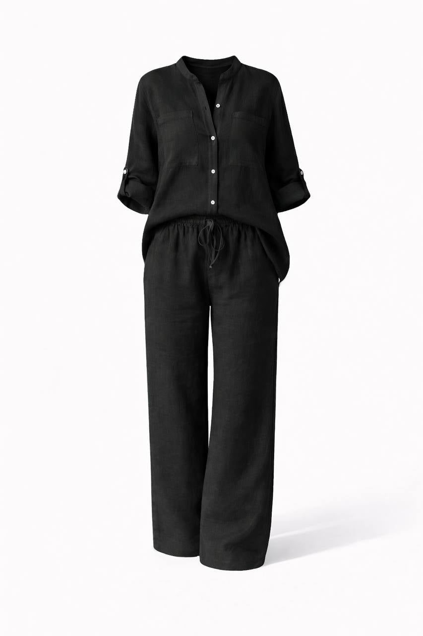 Casual Linen Two-Piece Set